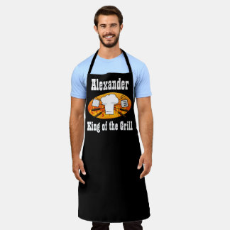 Tablier Fête des pères de grillades sur barbecue papa sur 