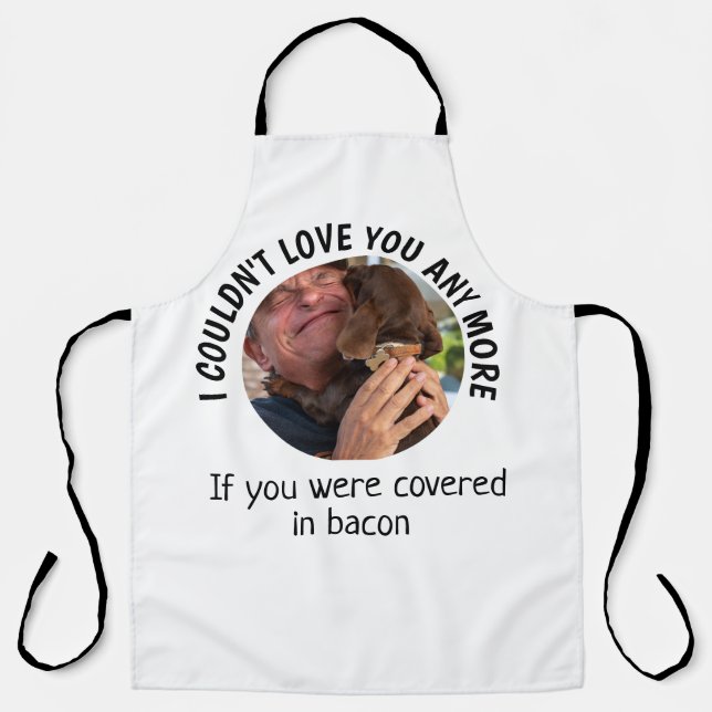 Tablier Fête des pères Drôle chien Citation personnalisée  (Recto)