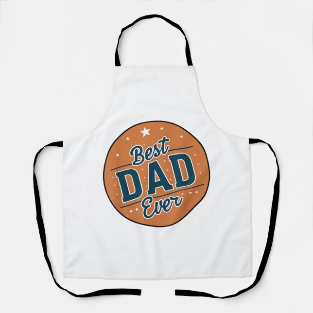Tablier Fête des Pères Meilleur Papa du Monde (Recto)