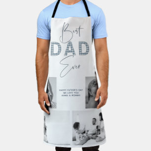 Tablier Fête des pères Meilleur Père Ever 4 Photo Dusty Bl