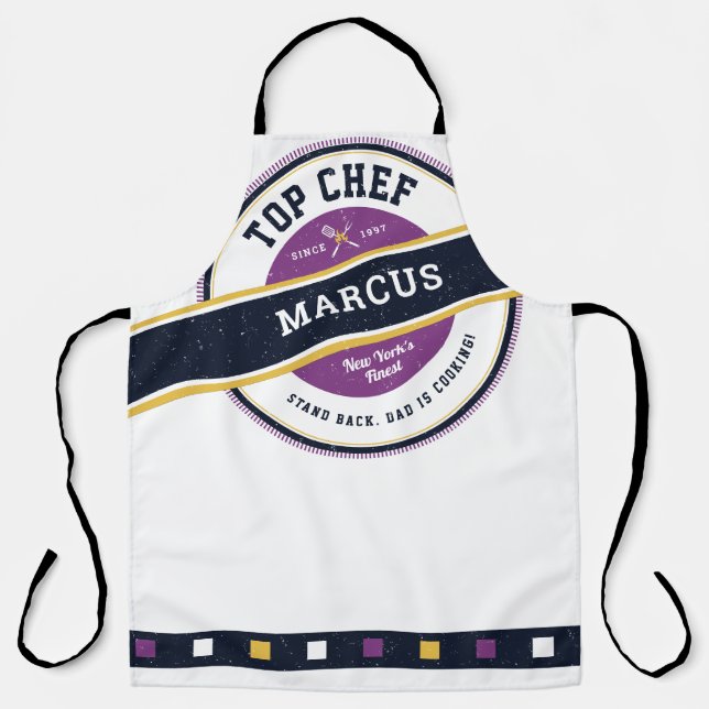 Tablier Fête des pères Top Chef Grillmaster Funny Apron (Recto)