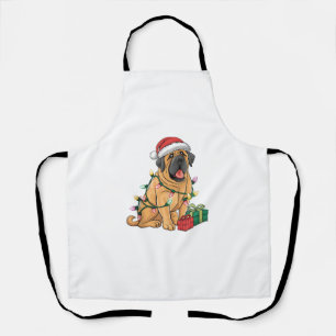 Tablier Feu de Noël Santa Chapeau Pyrénéen Mastiff Chien C