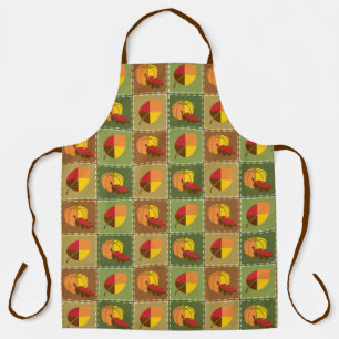 Tablier Feuille d'impression recouverte d'automne