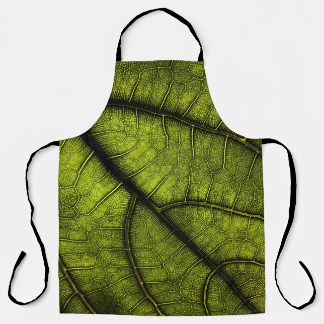 Tablier Feuille verte en gros plan (Recto)