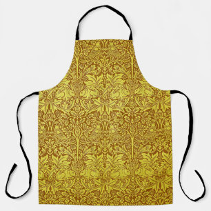 Tablier Feuille Woodland Gold Rabbit William Morris Motif