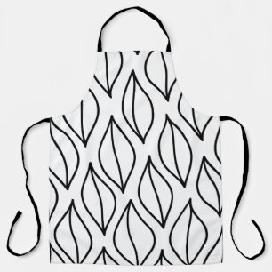 Tablier feuilles Abstraits. Structure vintage. Mer dessiné