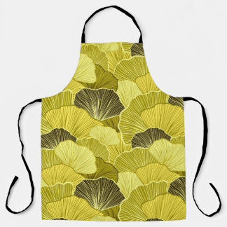 Tablier Feuilles colorés : motif olive sans soudure.