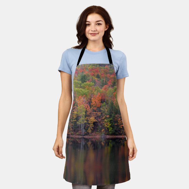 Tablier Feuilles d'automne Couleur d'automne Apron (Porté)