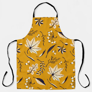 Tablier Feuilles d'automne dans le style dessin animé moti