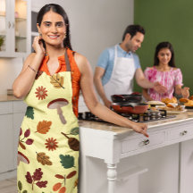 Feuilles d'automne et Motif de récolte Apron