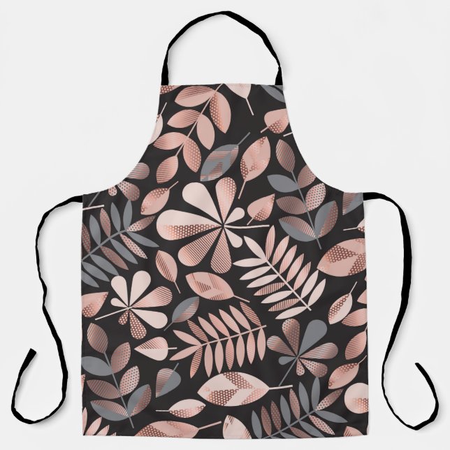 Tablier Feuilles d'automne motif (Recto)