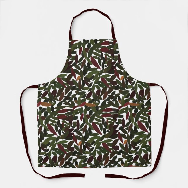 Tablier Feuilles d'automne Motif de feuillage automnal (Recto)