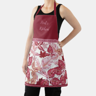 Tablier Feuilles d'automne personnalisées de Thanksgiving