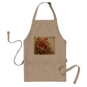 Tablier Feuilles d'automne vintage aquarelle couleurs auto