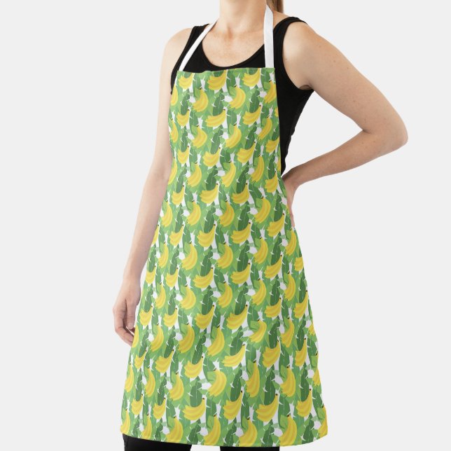 Tablier Feuilles De Banane Et Motif De Fruits (Insitu)