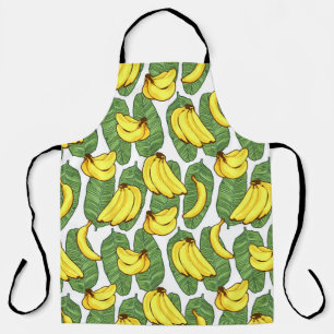 Tablier Feuilles de bananes : Motif de fruits tropicaux