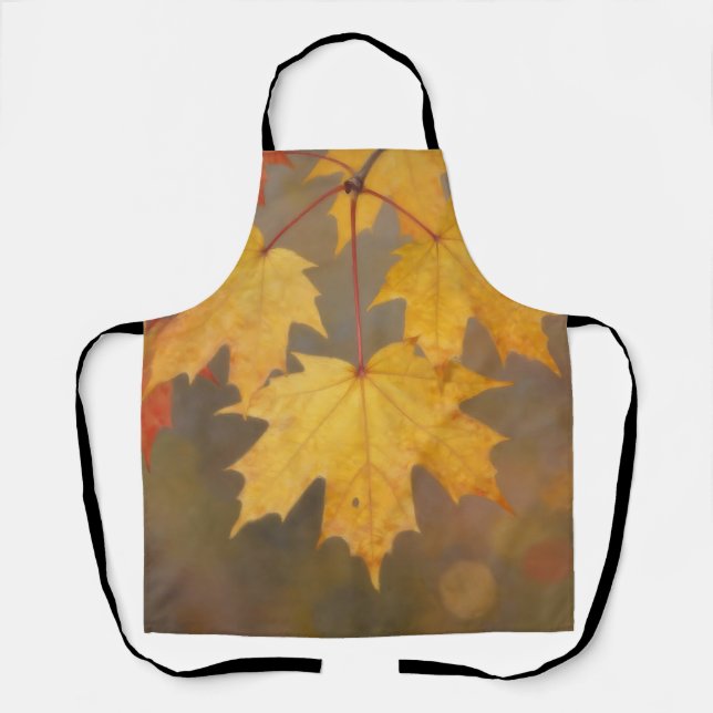 Tablier Feuilles de érable d'automne doré (Recto)
