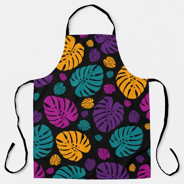 Tablier Feuilles de palmier colorées (Recto)