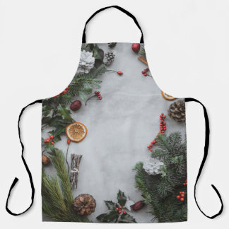 TABLIER FEUILLES DE PALMIER VERT