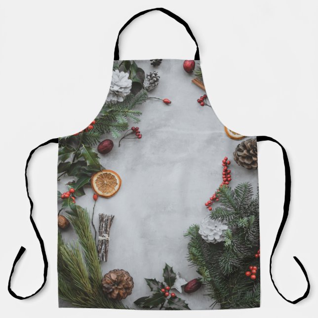 TABLIER FEUILLES DE PALMIER VERT (Recto)