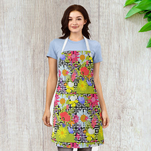 Tablier Feuilles De Palmiers Et Fleurs