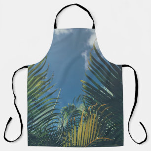 TABLIER FEUILLES DE PALMIERS TROPICAUX
