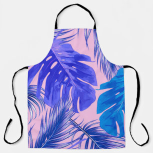 Tablier Feuilles de palmiers tropicaux, feuilles de jungle