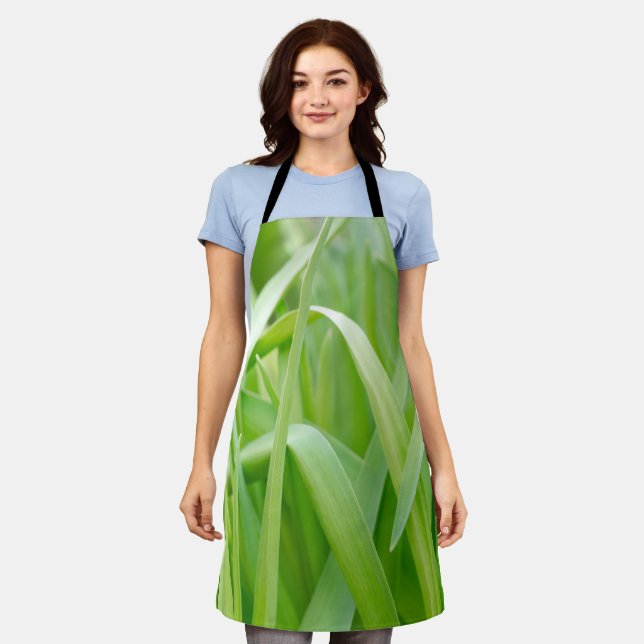 Tablier Feuilles fraîches de plante verte  (Porté)