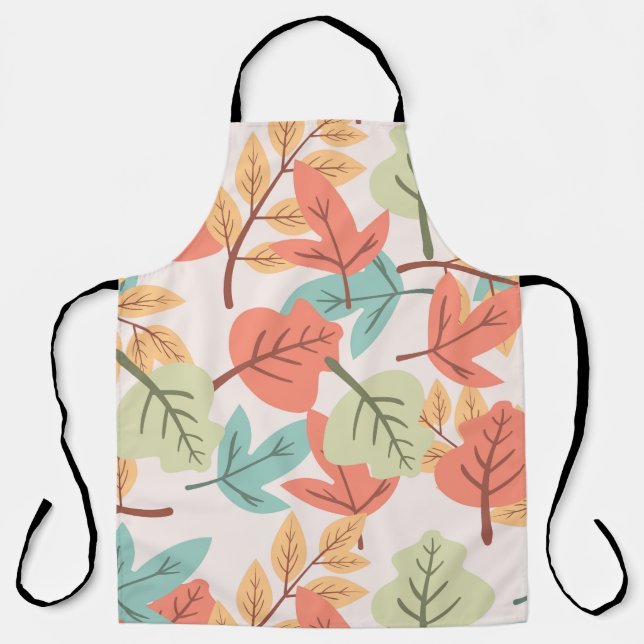 Tablier Feuilles multicolores (Recto)