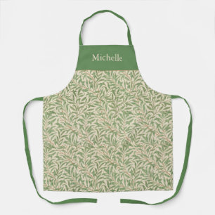 Tablier Feuilles vertes vintage William Morris Willow Boug