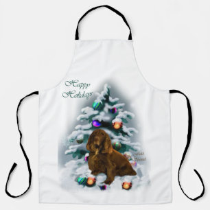 Tablier Field Spaniel Christmas