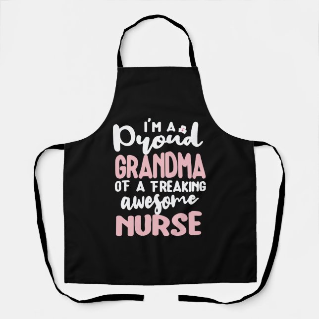 Tablier Fière Grand-Mère D'Une Infirmière Grand-Mère Infir (Recto)