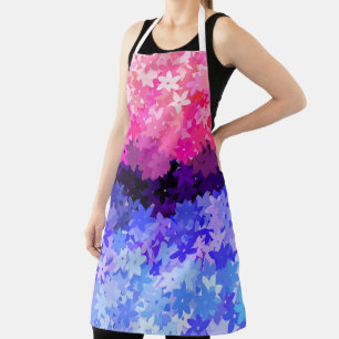 Tablier Fière Omnisexualité Groovy Boho Excentrique Floral