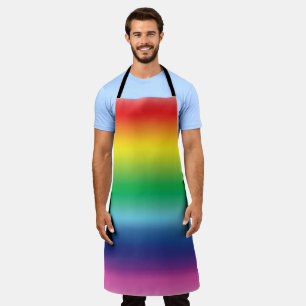 Tablier Fierté couleurs arc-en-ciel lgbtq lgbt gay motif d