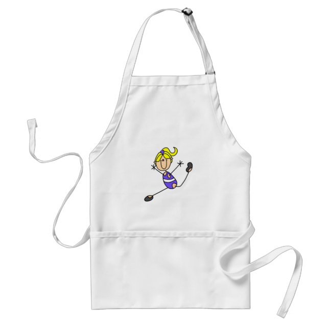 Tablier Fille Blonde Gymnaste (Devant)