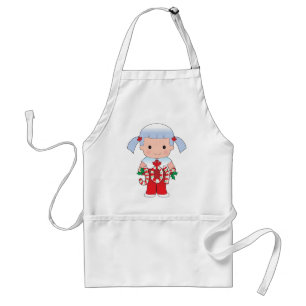 Tablier Fille canadienne de Noël