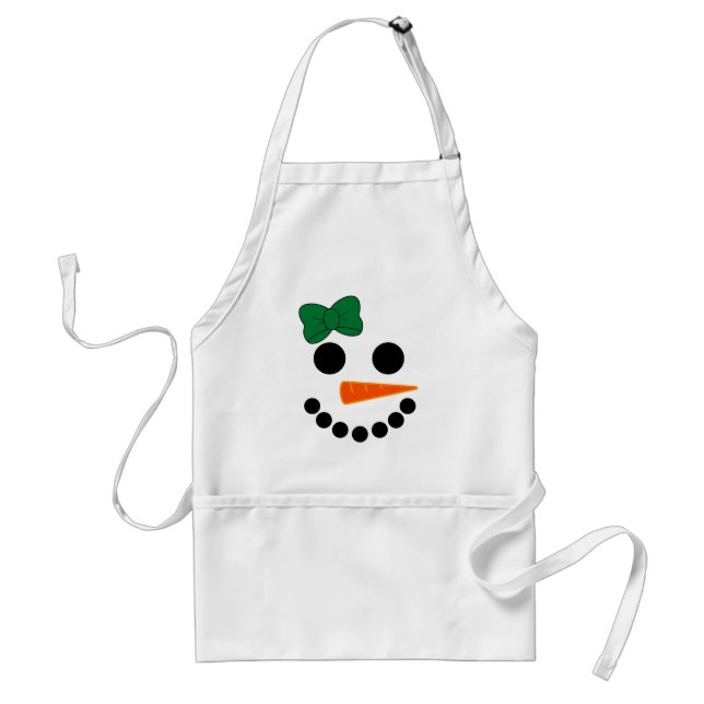 Tablier Fille de bonhomme de neige (Devant)