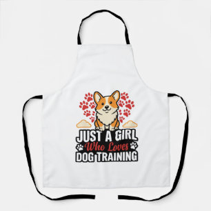 Tablier Fille de dressage de chien Corgi Vintage Vector Co