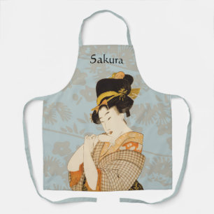 Tablier Fille de Geisha japonaise vintage en kimono