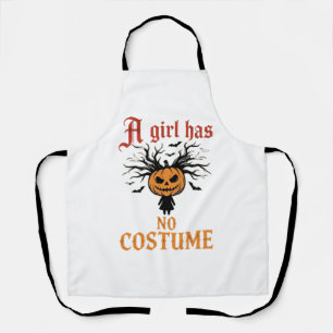 Tablier Fille d'Halloween n'a pas de costume de citrouille