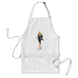 Tablier Fille éblouissante de glamour vintage rétro blonde