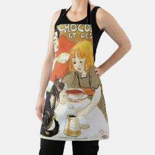 Tablier Fille et chat, Alexandre Steinlen