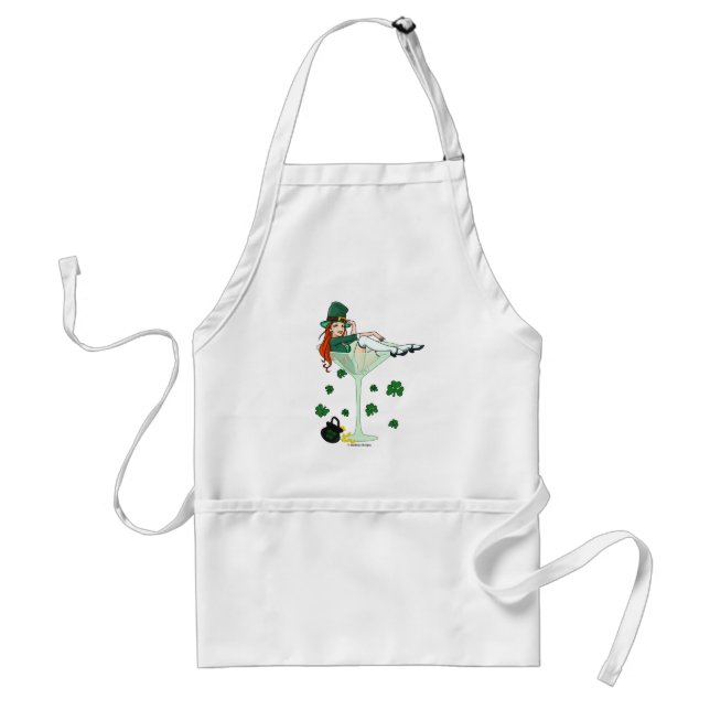 Tablier Fille irlandaise Martini (Devant)