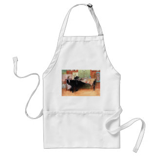 Tablier Fille Jouant Piano