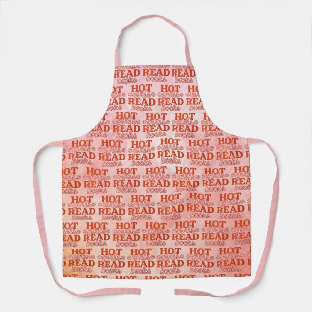 Tablier Filles Chaudes Lisent Des Livres (Recto)