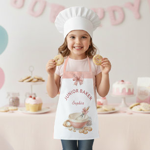 Tablier Filles de fête d'anniversaire de pâtisserie Élégan