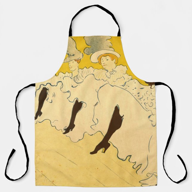 Tablier Filles de Tolouse-Lautrec dansant Affiche d'art ja (Recto)