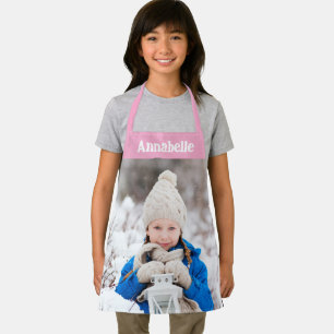 Tablier Filles filles photo rose