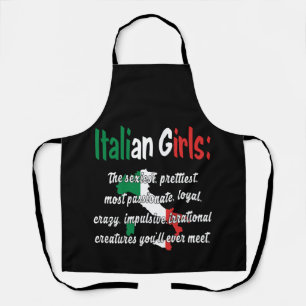 TABLIER FILLES ITALIENNES FUNNY