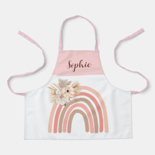 Tablier Filles mignonne Boho rose arc-en-ciel Tout-en-plan